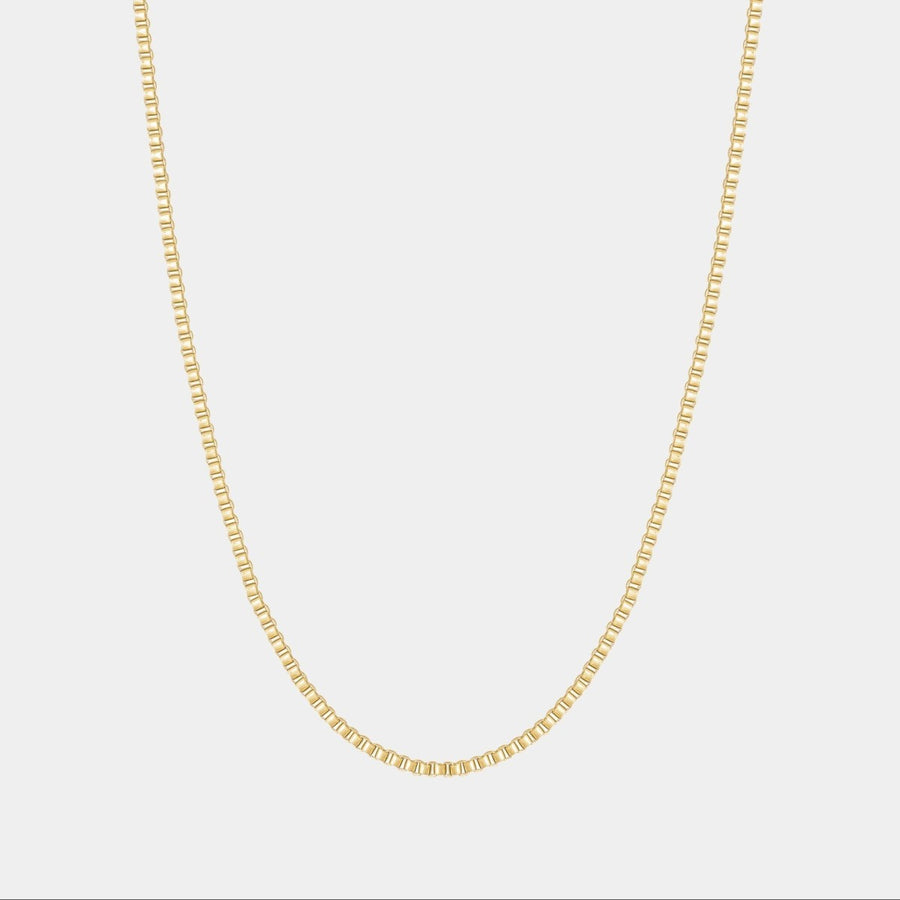 Box Chain Necklace — Gold — Styling Possibilities