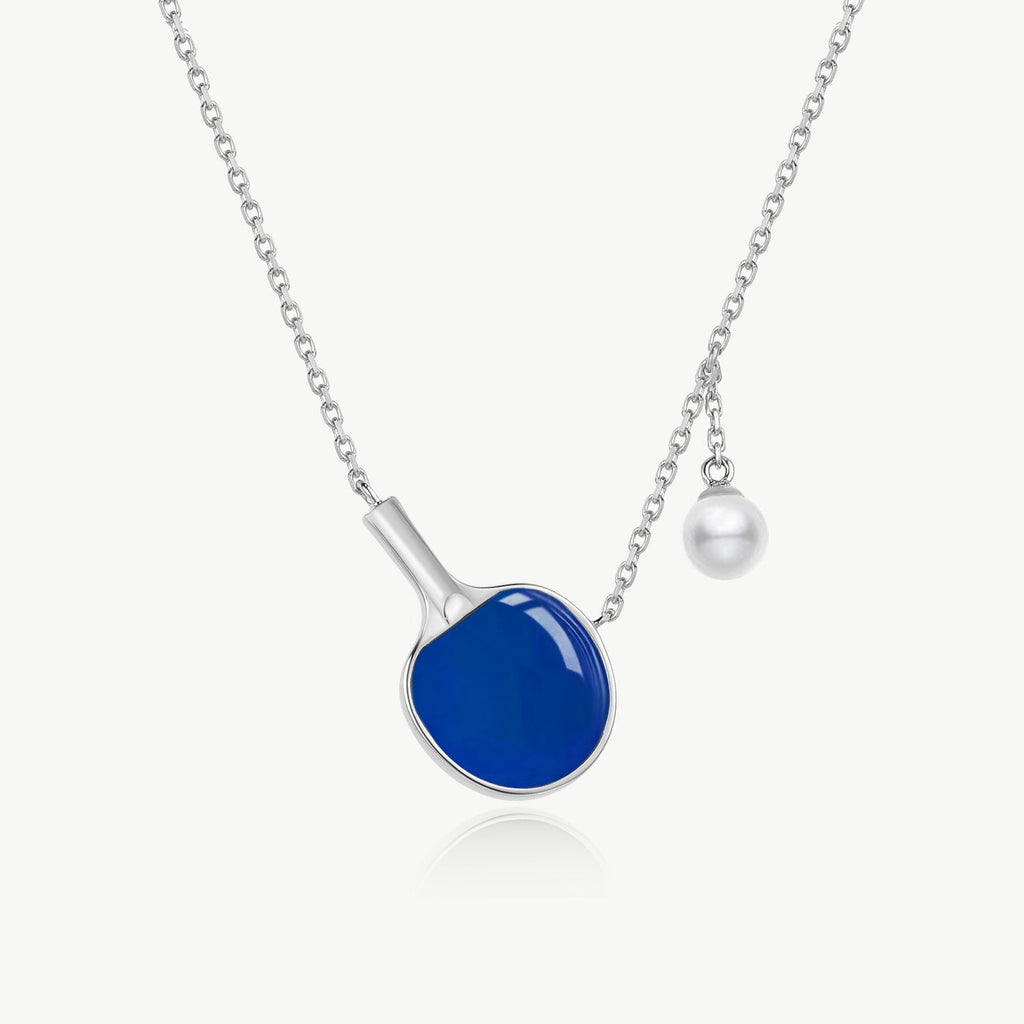 Table Tennis Necklace (Carnelian)