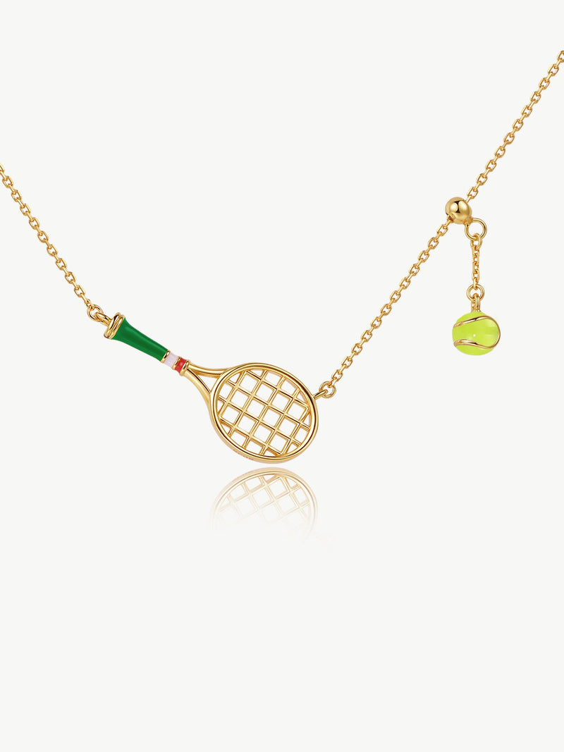 Tennis Racquet Necklace